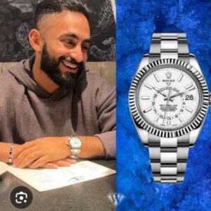 ROLEEX SKYDWELLER silver white dial