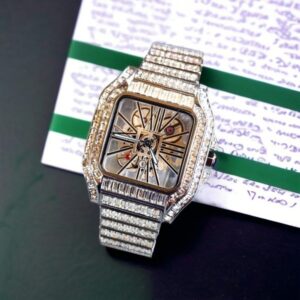 Cartier Santos Diamond Silver