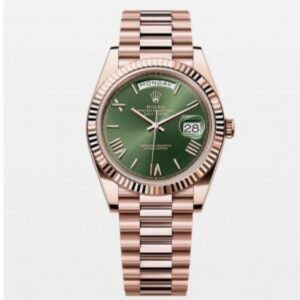 ROLEX DAY DATE ROSE GOLD GREEN