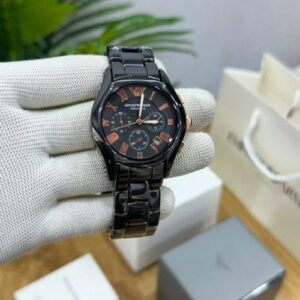 Emporio Armani ceramic black copper