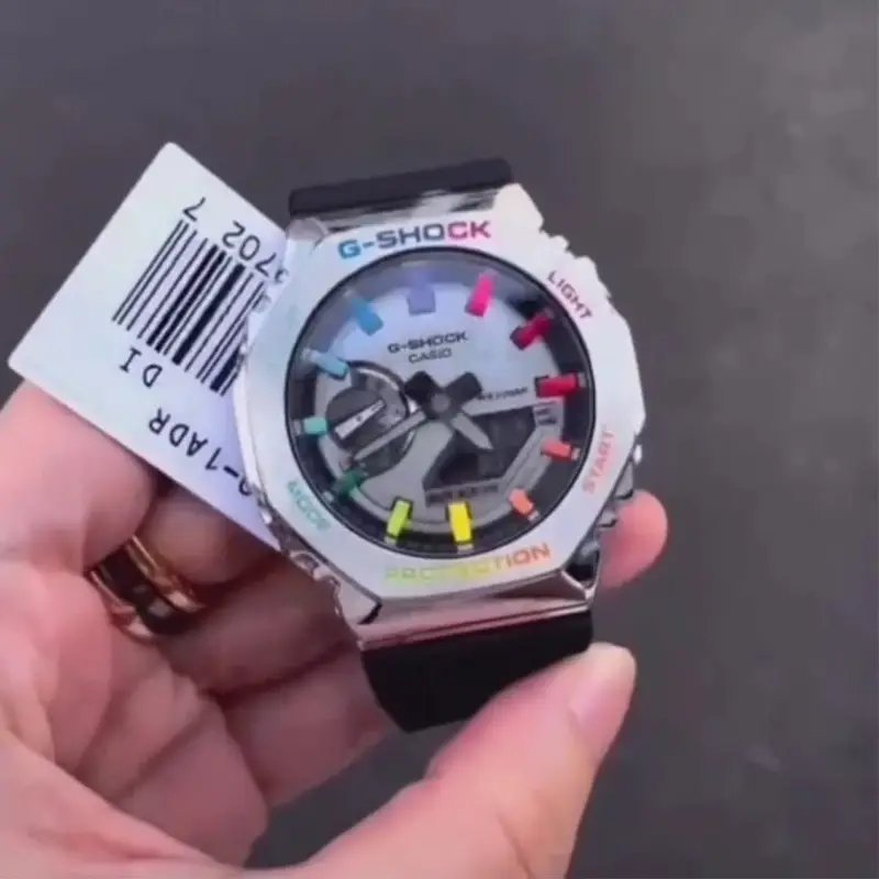 G-shock Gm 2100 Stainless Steel Rainbow Black Strap Watch - Image 3