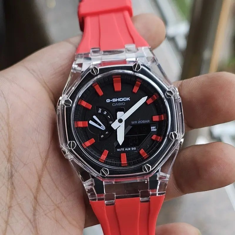 G-shock Red Silicon Premium Watch - Image 2