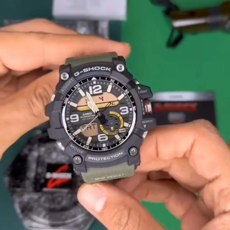 G SHOCK MUD MASTER TOP QUALITY Green Belt Watch - Image 2