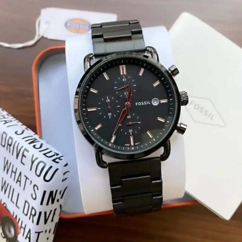 Fossil Black Metal Watch A - Image 4