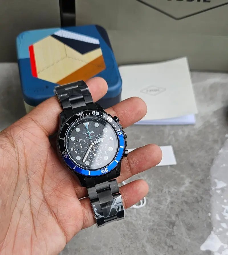 Fossil Fb 03 Black Metal Watch - Image 3
