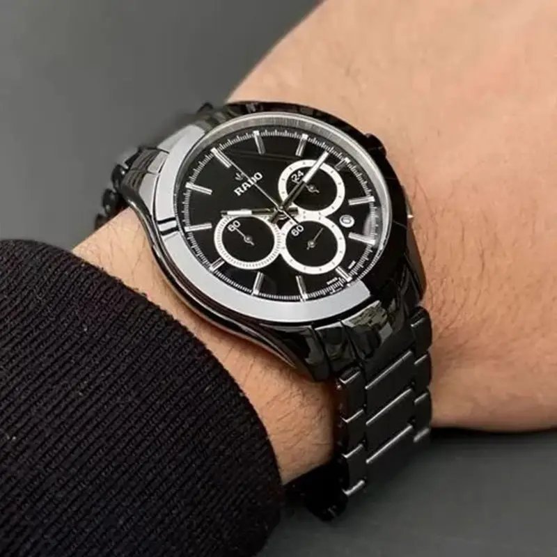 Rado Hyperchrome Stainless Steel Black Silver - Image 3