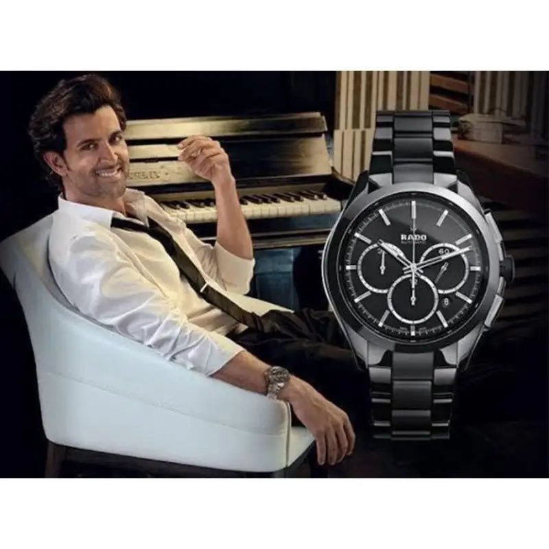 Rado Hyperchrome Stainless Steel Black Silver - Image 2