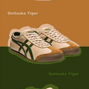 TIGER Mexico 66 Athlesiure Sneakers BeigeCoffee Brown