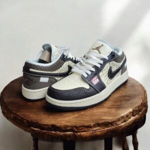 Nike air jordan 1low print mail brown