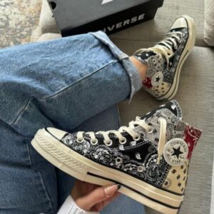 CONVERSE CHUCK TYLOR ALL STAR 70 OFF SPRING PAISLEY BLACK