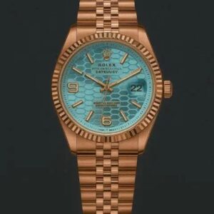 Rolex land dweller rose gold blue limited edition 003