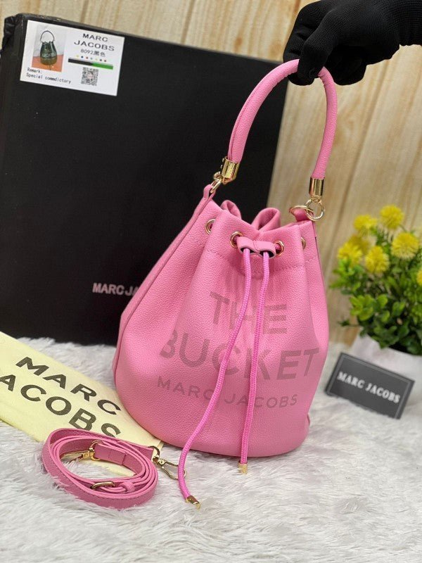 Branded BUCKET PINK PRIMUIM BAG WITH BOX (MJ-1144)
