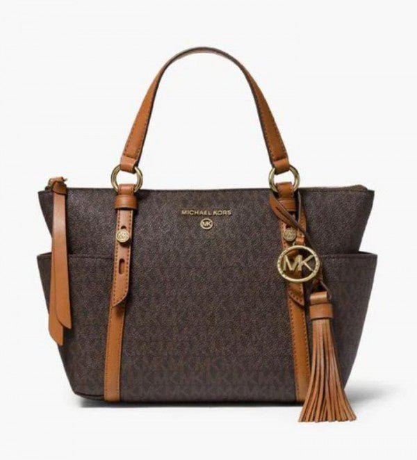 Branded Mk Sulliivan saffiano Tote Bag with Dusk Bag (bj) - Image 2