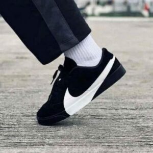 Nike Blazer City Low sneaker in black and white.
