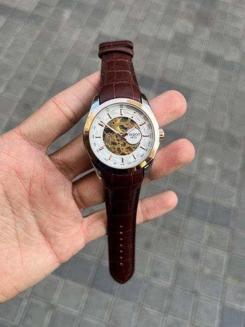 TISSOT 1853 AUTOMATIC PRIMIUM QUILTY LEATHER WATCH - Image 2