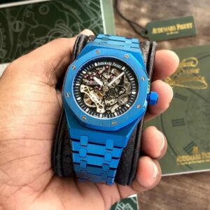 Audemars Piguet Skeleton AP Royal Oak Dark blue Skeleton Metal