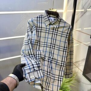 Burberry Grey Premium Checks Shirt F2606-GY
