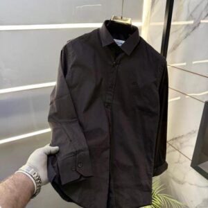 Lacoste Dark Green Embroidery Logo Oxford Lycra Premium Shirts